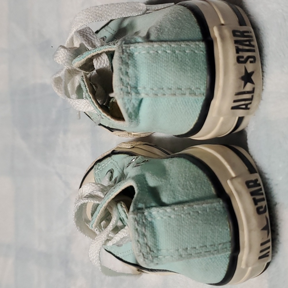 CONVERSE ALL STAR GIRLS BLUE SHOES SIZE 11 - Picture 4 of 12